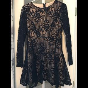 Speechless lace black juniors dress